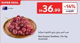 Carrefour Red grapes seedless offer