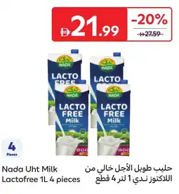 Carrefour Nada uht milk lactofree offer