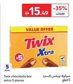 Carrefour Twix chocolate bar extra offer