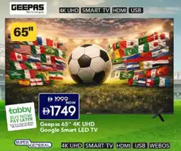 Mark & Save Geepas 4K UHD Google Smart LED TV offer