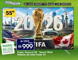 Mark & Save Super General Smart Qled WebOs 4K UHD Frmls TV offer