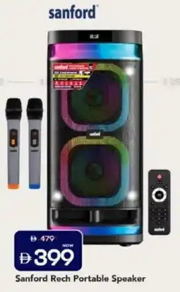 Mark & Save Sanford rech portable speaker offer