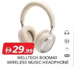 Mark & Save Welltech boom40 wireless music headphone offer