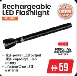 Mark & Save Rechargeable LED Flashlight GFL3869 offer