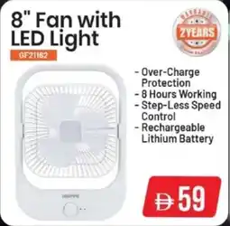 Mark & Save 8 Fan with LED Light GF21162 offer