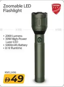 Mark & Save Zoomable LED Flashlight KNFL5496 offer