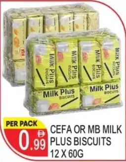 Dream Land Center Cefa or mb milk plus biscuits offer