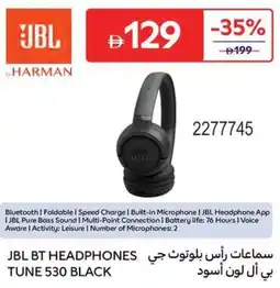 Carrefour JBL BT Headphones Tune 530 BLACK offer