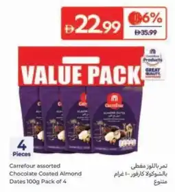 Carrefour Chocolate Coated Almond Dates offer