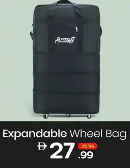 Mark & Save Expandable Wheel Bag offer