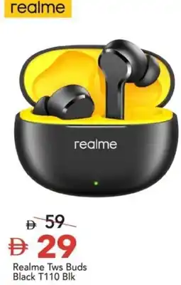 Mark & Save Realme Tws Buds Black T110 Blk offer