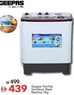Mark & Save Geepas TwinTub SemiAuto Wash Machine 7Kg offer