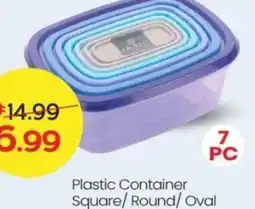 Mark & Save Plastic Container Square/ Round/ Oval offer