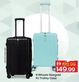 Mark & Save 8 Wheels Stargold Pc Trolley Case offer
