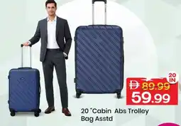 Mark & Save 20 "Cabin Abs Trolley Bag Asstd offer