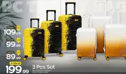 Mark & Save Sion Print PC 8 Wheel Hard Trolley Asstd offer
