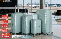 Mark & Save Viptour pp trolley case 4 pcs set 8 wheels offer