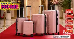 Mark & Save 4 pcs set stargold abs trolley case 4 wheels offer