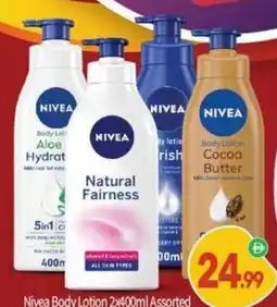 Bigmart Nivea Body Lotion Assorted offer
