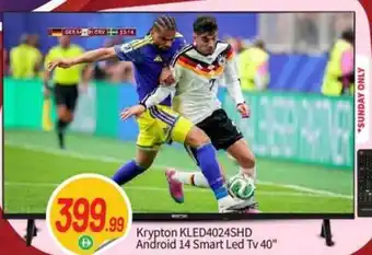 Bigmart Krypton KLED4024SHD Android 14 Smart Led Tv 40" offer