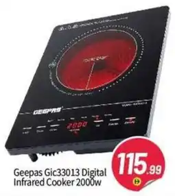 Bigmart Geepas Gic3013 Digital Infrared Cooker 2000w offer