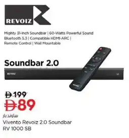 Nesto Vivento Revoiz 2.0 Soundbar RV 1000 SB offer
