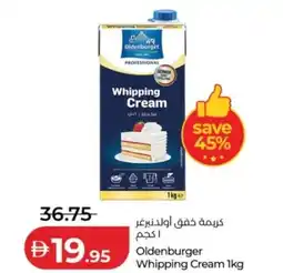 Lulu Hypermarket Oldenburger Whipping Cream offer
