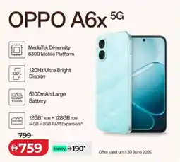 Lulu Hypermarket OPPO A6x 5G offer