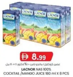KM Trading Lacnor nas 100% cocktail/mango juice offer