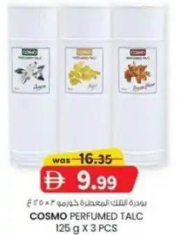 KM Trading Cosmo perfumed talc offer