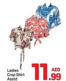 Day To Day Ladies Crop Shirt Asstd offer