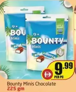 Delta Centre Bounty minis chocolate offer