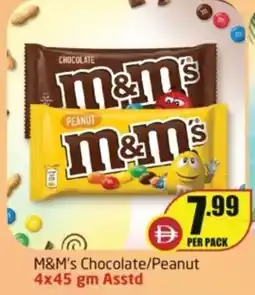 Delta Centre M&m's chocolate/peanut offer