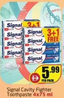 Delta Centre Signal cavity fighter toothpaste offer