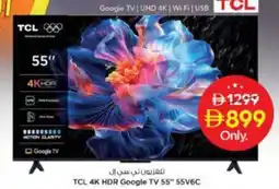 Nesto TCL 4K HDR Google TV 55" 55V6C offer