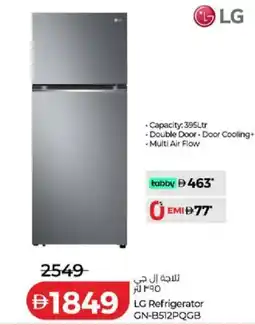 Lulu Hypermarket LG Refrigerator GN-B512PQGB offer