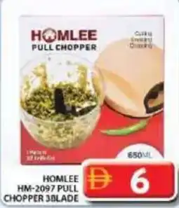 Grand Hyper Market Homlee pull chopper 3 blade offer