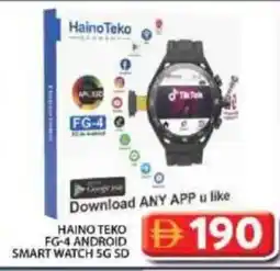 Grand Hyper Market Haino teko fg-4 android smart watch 5g sd offer