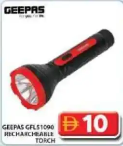 Grand Hyper Market Geepas gfls1090 recharcheable torch offer