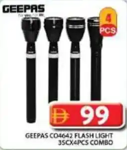 Grand Hyper Market Geepas co4642 flash light combo offer