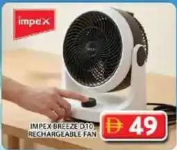 Grand Hyper Market Impex breeze d10 rechargeable fan offer