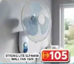 Grand Hyper Market Strong lite slf466w wall fan 16in offer