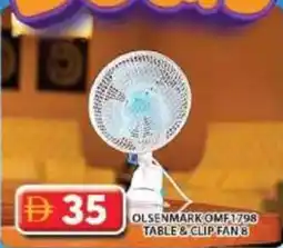 Grand Hyper Market Olsenmark omf1798 table & clip fan 8 offer