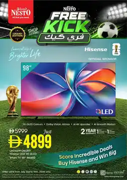 Nesto Hisense UHD 4K QLED Smart TV 98" 98Q6Q offer