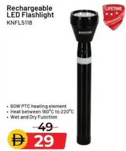 Nesto Rechargeable LED Flashlight KNFL5118 offer