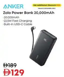 Nesto Anker Zolo Power Bank 20,000mAh offer
