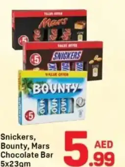 Day To Day Snickers, Bounty, Mars Chocolate Bar offer