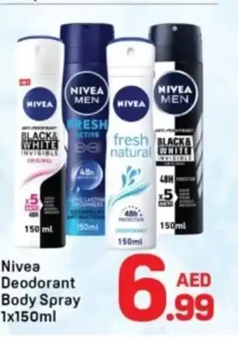 Day To Day Nivea deodorant body spray offer