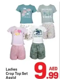 Day To Day Ladies crop top set asstd offer