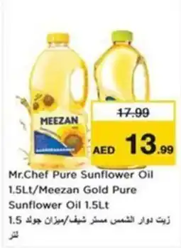 Nesto Mr.chef pure sunflower oil / meezan gold pure sunflower oil offer
